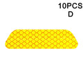 10pcs Car Door Sticker Decal Warning Mark Tape Reflective Sticker Reflective Strip OPEN High Sign Safety Light Reflector Strip