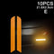 10pcs Car Door Sticker Decal Warning Mark Tape Reflective Sticker Reflective Strip OPEN High Sign Safety Light Reflector Strip