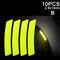 10pcs Car Door Sticker Decal Warning Mark Tape Reflective Sticker Reflective Strip OPEN High Sign Safety Light Reflector Strip