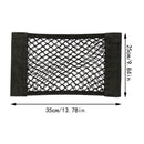 Car Back Rear Trunk Seat Storage Bag Auto Accessories Organizer Double-deck Elastic String Net Magic Sticker Pocket Bag Mesh