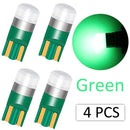 4PCS T10 W5W Led 3030 1SMD Wedge Bulb Auto Dome Reading Car Light Sidemarker Sidelight Parking Lights 194 168 Lamp Bulbs