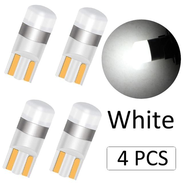 4PCS T10 W5W Led 3030 1SMD Wedge Bulb Auto Dome Reading Car Light Sidemarker Sidelight Parking Lights 194 168 Lamp Bulbs