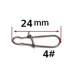 OUTKIT 50PCS Stainless steel Pin Swivel Fishing Accessories Connector Lure Clip Rolling Swivels Sea Fishing Tackle