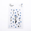 Mohamm 1Pcs Flat Spring To Flower Series Decoration Sticker PET Creative Stationary School Supplies