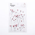 Mohamm 1Pcs Flat Spring To Flower Series Decoration Sticker PET Creative Stationary School Supplies