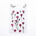 Mohamm 1Pcs Flat Spring To Flower Series Decoration Sticker PET Creative Stationary School Supplies
