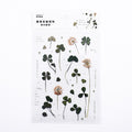Mohamm 1Pcs Flat Spring To Flower Series Decoration Sticker PET Creative Stationary School Supplies