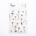 Mohamm 1Pcs Flat Spring To Flower Series Decoration Sticker PET Creative Stationary School Supplies