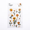 Mohamm 1Pcs Flat Spring To Flower Series Decoration Sticker PET Creative Stationary School Supplies