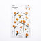 Mohamm 1Pcs Flat Spring To Flower Series Decoration Sticker PET Creative Stationary School Supplies
