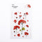 Mohamm 1Pcs Flat Spring To Flower Series Decoration Sticker PET Creative Stationary School Supplies