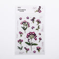 Mohamm 1Pcs Flat Spring To Flower Series Decoration Sticker PET Creative Stationary School Supplies