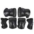 6Pcs/set Protective Gear Set Skating Helmet Knee Pads Elbow Pad Wrist Hand Protector for Kids Adult Cycling Roller Rock Climbing