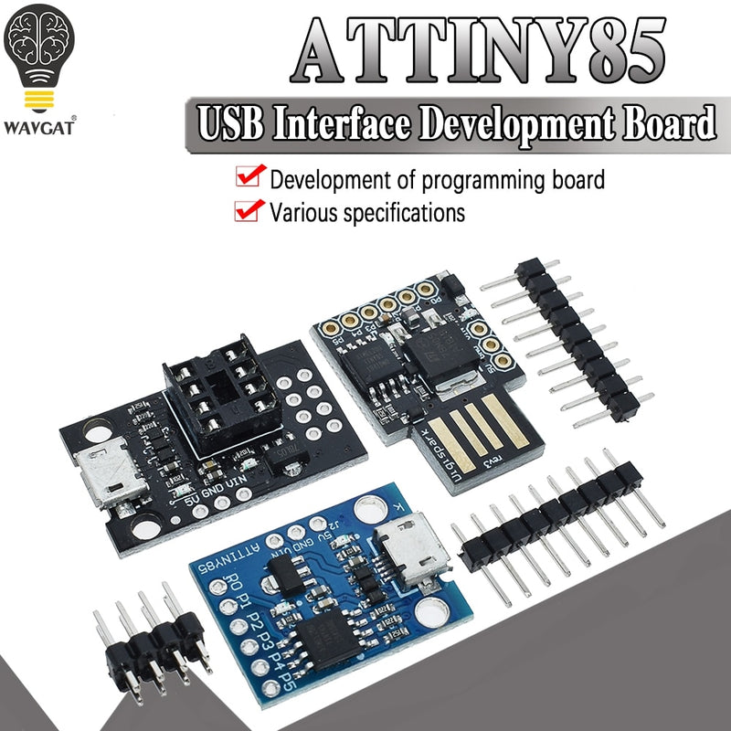 official Blue Black TINY85 Digispark Kickstarter Micro Development Board ATTINY85 module for Arduino IIC I2C USB