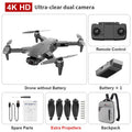 XKJ L900PRO GPS Drone 4K Dual HD Camera Professional Aerial Photography Brushless Motor Foldable Quadcopter RC Distance1200M