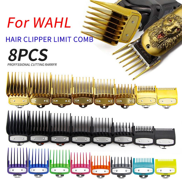 WAHL universal professional hair clipper full size limit guide comb cutting guide comb, trimmer metal comb haircut tool set