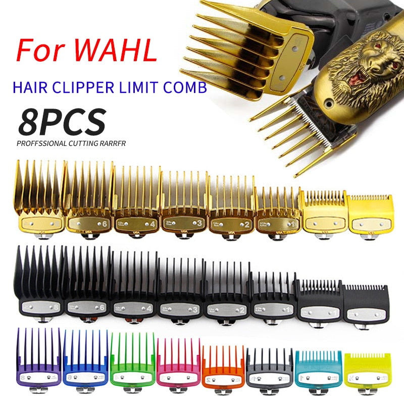 WAHL universal professional hair clipper full size limit guide comb cutting guide comb, trimmer metal comb haircut tool set
