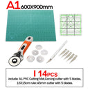 Professional Self-Healing, Double-Sided PVC Cutting Mat, Rotary Blade Compatible, Hammer,Hole Punches Leather Tool Set Sewing