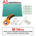 Professional Self-Healing, Double-Sided PVC Cutting Mat, Rotary Blade Compatible, Hammer,Hole Punches Leather Tool Set Sewing