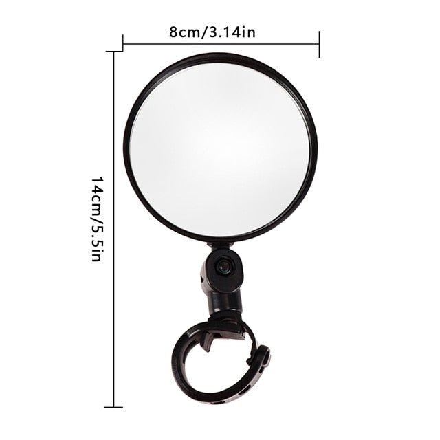 Universal Bicycle Mirror Bicycle Accessories Handlebar Rearview Mirror  Rotate Wide-angle For MTB Road Bike Cycling Accessories