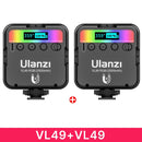Ulanzi VL49 Mini RGB Video Light Lighting for Photography 2000mAh RGB LED Video Camera Light Vlog Fill Light Live