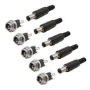 5.5mm x 2.1mm 5.5x2.1 DC Power Supply Plug Connector + Female Metal Panel Mount Socket Jack Plug DC Connectors Terminal Adapter