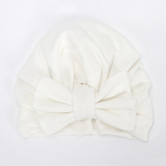 BalleenShiny Warm Baby Hats For Boys&Girls Infant Lovely Bowknot Hats Baby Bonnet Beanie Turban Head Accessories Kids Gifts