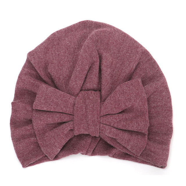 BalleenShiny Warm Baby Hats For Boys&Girls Infant Lovely Bowknot Hats Baby Bonnet Beanie Turban Head Accessories Kids Gifts