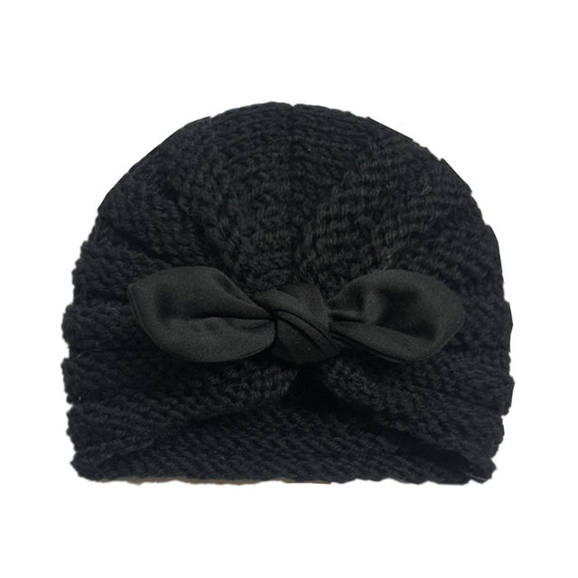 BalleenShiny Warm Baby Hats For Boys&Girls Infant Lovely Bowknot Hats Baby Bonnet Beanie Turban Head Accessories Kids Gifts