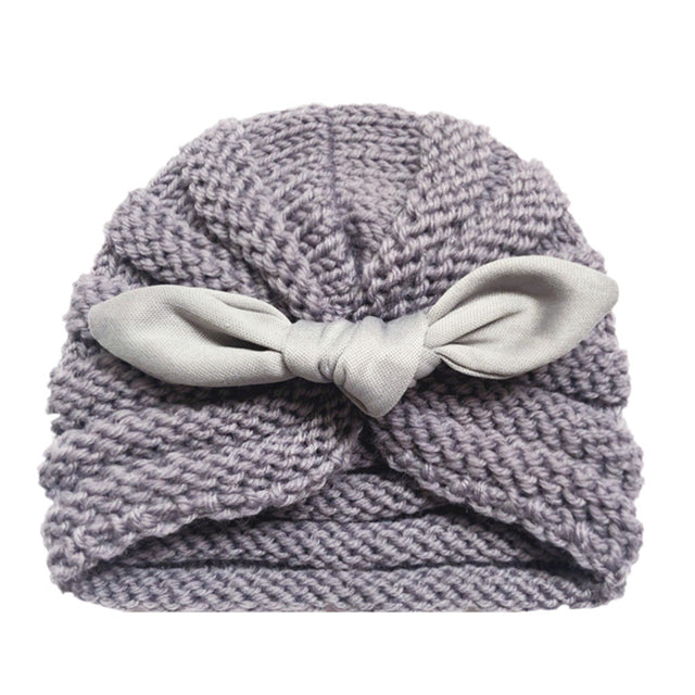 BalleenShiny Warm Baby Hats For Boys&Girls Infant Lovely Bowknot Hats Baby Bonnet Beanie Turban Head Accessories Kids Gifts