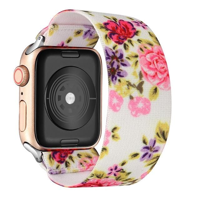 Bohemia Elastic Nylon Loop Strap for Apple Watch Band 6 38mm 40mm 42mm 44mm Iwatch Series 6 5 4 3 2 Watch Replacement Strap