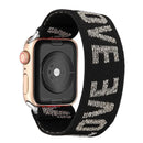 Bohemia Elastic Nylon Loop Strap for Apple Watch Band 6 38mm 40mm 42mm 44mm Iwatch Series 6 5 4 3 2 Watch Replacement Strap