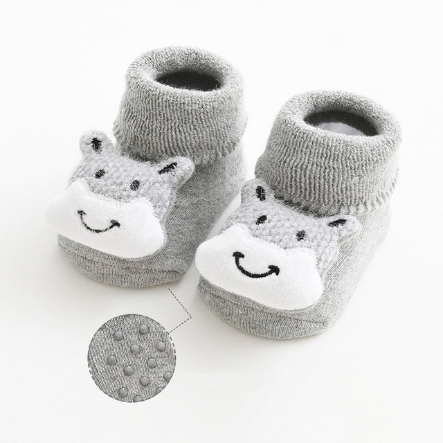 Thick Terry Socks Baby Toddler Socks Doll Cartoon Non-slip Newborn Socks Children Floor Socks Keep Warm Infants Socks