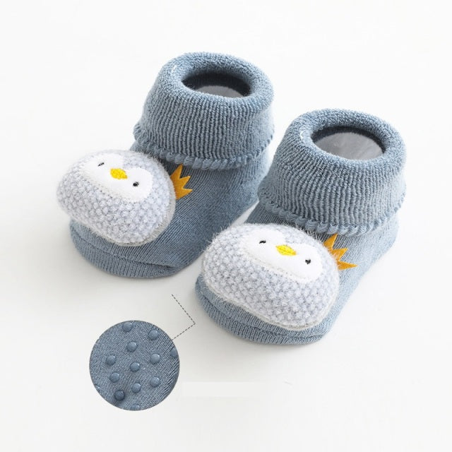 Thick Terry Socks Baby Toddler Socks Doll Cartoon Non-slip Newborn Socks Children Floor Socks Keep Warm Infants Socks