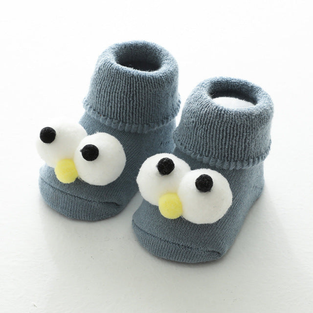 Thick Terry Socks Baby Toddler Socks Doll Cartoon Non-slip Newborn Socks Children Floor Socks Keep Warm Infants Socks