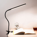 LED 360° Folding Clamp Desk Lamp Eye Protection Rechargeable Table Lamp Clip On Light For Bed Reading Working And Computers