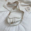 2020 New Fashion Saddle Women Bag One Shoulder Handle Trend Casual Hasp Zipper PU Material Polyester Inside Lock Ornament Bag