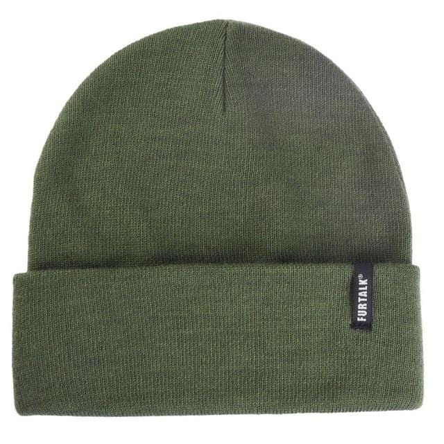 FURTALK Beanie Hat for Women Men Winter Hat Knitted Autumn Skullies Hat Unisex Ladies Warm Bonnet Cap Korean Black Red Cap