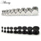 1PC Man Women Barbell Punk Gothic Stainless Steel Ear Studs Earrings Black Siver