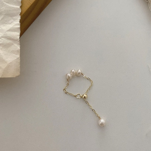 AOMU 2020 Fashion Crystal Beaded Rings Cute Minimalist Coloful Beads Geometric Stacked Fine Rings for Women Party Gift Jewelry