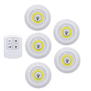 3W Super Bright Cob Under Cabinet Light LED Wireless Remote Control Dimmable Wardrobe Night Lamp Home Bedroom Closet Kitchen