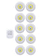 3W Super Bright Cob Under Cabinet Light LED Wireless Remote Control Dimmable Wardrobe Night Lamp Home Bedroom Closet Kitchen