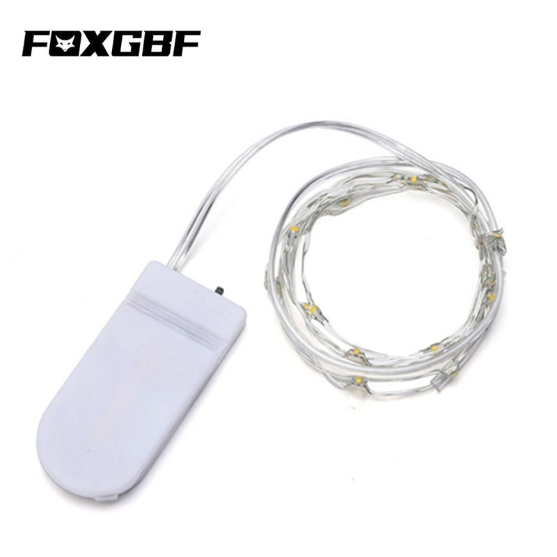 Waterproof Fairy Light CR2032 Battery Powered LED Mini Christmas Light Copper Wire String Light For Wedding Xmas Garland Party