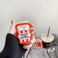 For AirPods 2 AirPods Case Cute cartoon French Fry/dinosaur baby/avocado silicon headphone Cover For Air pods 2 Case Protect