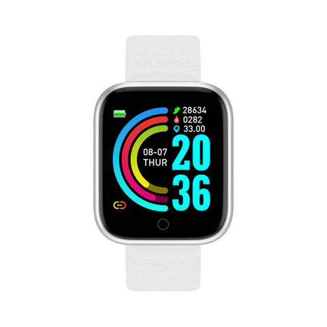 Y68 Smart Watch Women Men Sport Bluetooth Smart Band Heart Rate Monitor Blood Pressure Fitness Tracker Bracelet for Android IOS