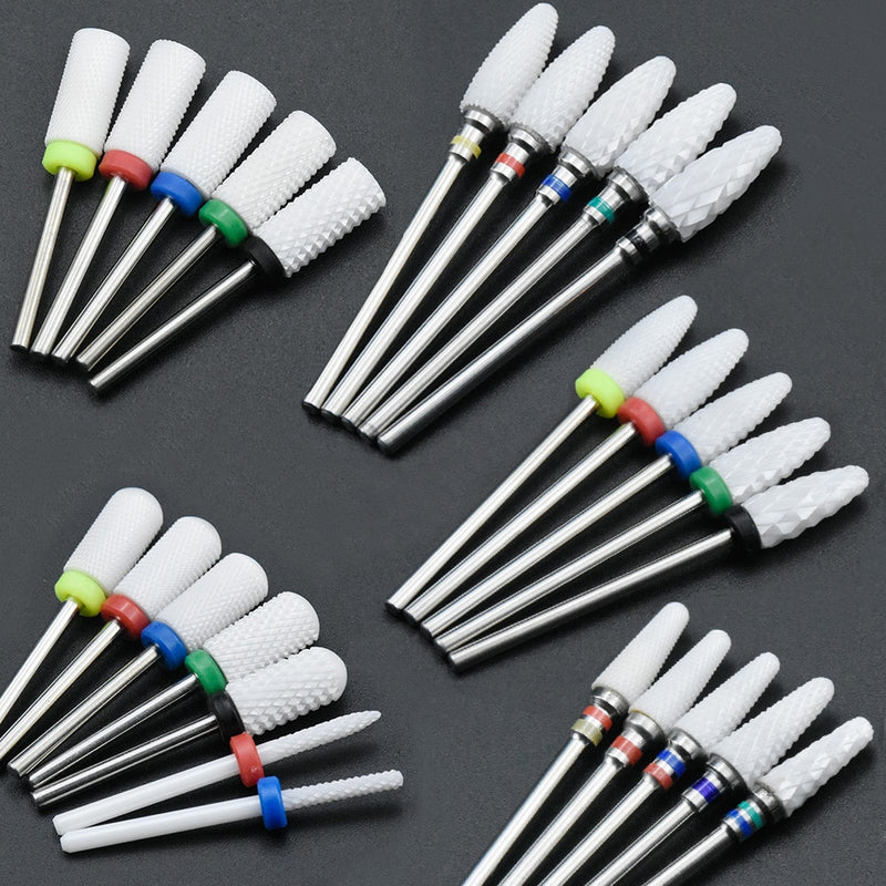 Ceramic Nail Drill Bit No small box Electric Nail Milling Cutter for Manicure Pedicure Nail Art Accessoires Tool Remove Nail Pol