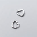 Piercing Heart Stud Earrings for Women Femme Wedding Party Femme pendientes Brincos eh495