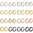 ZHUKOU 13x14mm one pair crystal hoop earrings for women jewelry DIY small earrings hooks jewelry accessories making model:VE82