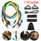 11 Pcs/Set Fitness Latex Resistance Bands Set Fitness Rubber Bands Training Exercise Yoga Pull Rope Gym Equipment Elastic Bands