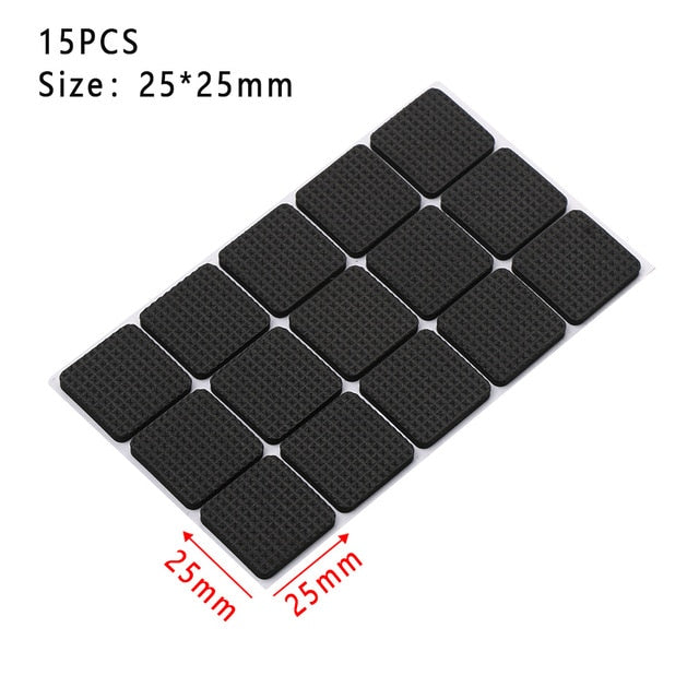 1-24PCS Thickening Self Adhesive Furniture Leg Feet Rug Felt Pads Anti Slip Mat Bumper Damper For Chair Table Protector Hardware